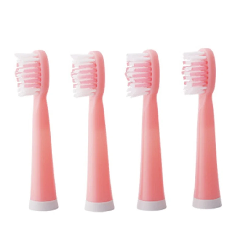 4 шт сменные насадки для автоматической электрической звуковой зубной щетки Глубокая чистка зубных щеток - Цвет: Pink
