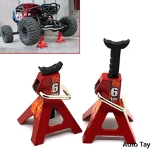 6 ton escala de metal simulação altura jack suporte ferramenta de reparo para 1/10 d90 trx4 cc01 wraith axial scx10 rastreador rc carro fora de estrada