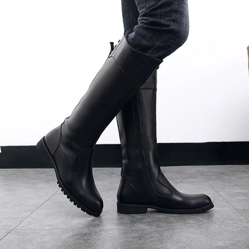 Horse Riding Boots Male Microfibre Leather Rider Boots Equestrian Equipment Boots For Summer Winter Outdoor Sports 3