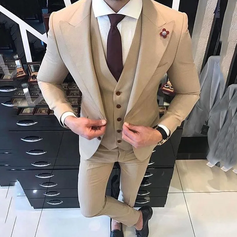 Khaki-Mens-Suits-2020-Smart-Casual-Business-Slim-Fit-Wedding-Tuxedos-Groom-Wear-Peaked-Lapel-3Pc