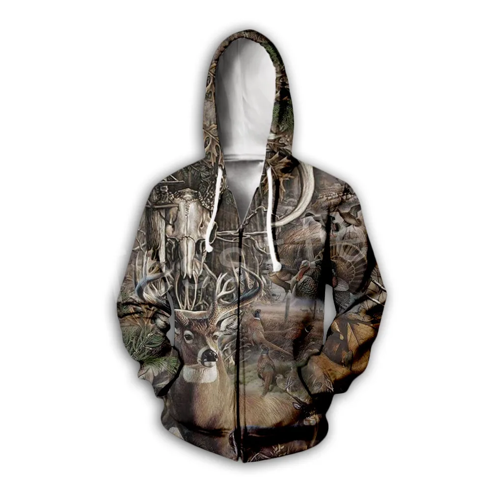  Tessffel Hunter Animal Camo Fashion Tracksuit 3D Print Hoodie/Sweatshirt/Jacket/Mens Womens colorfu