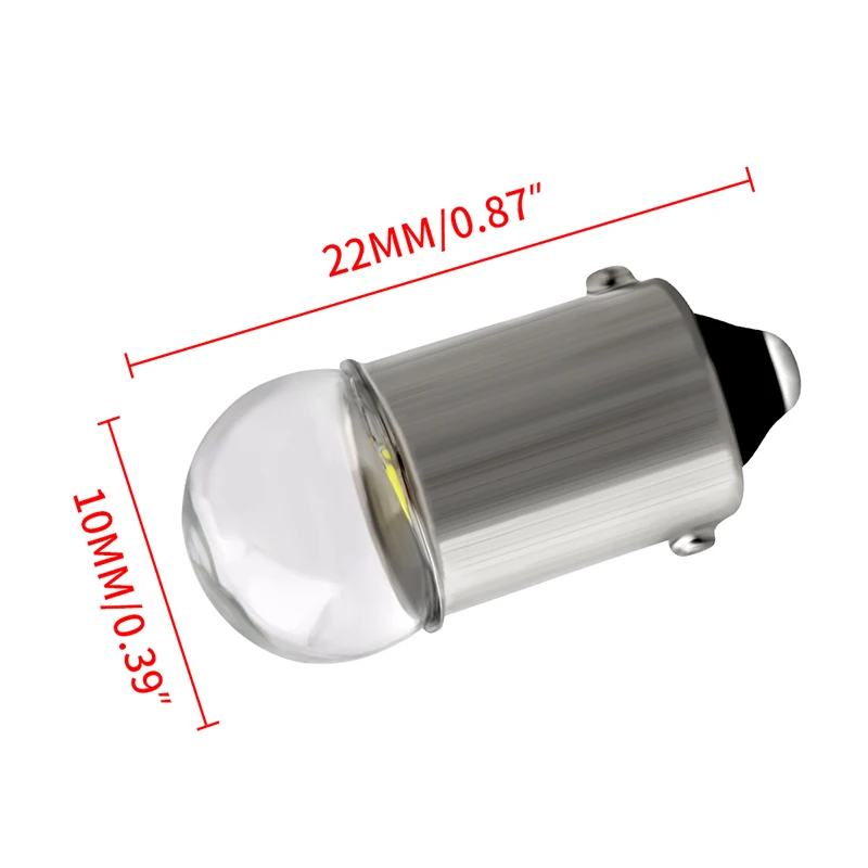 2x ���� BA9S T4W LED �ڵ��� ���� T2W T3W H5W ���׸��� �ڵ��� LED �Ǳ� ��ȣ�� ����, 1 LED DC12V 12913 12910 12929