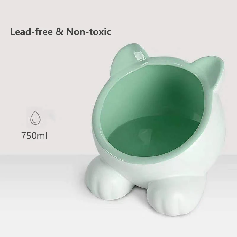 Hipidog миска для воды для домашних животных для кошек и собак, не содержит свинца и Нетоксичная безопасная керамическая миска для кошек