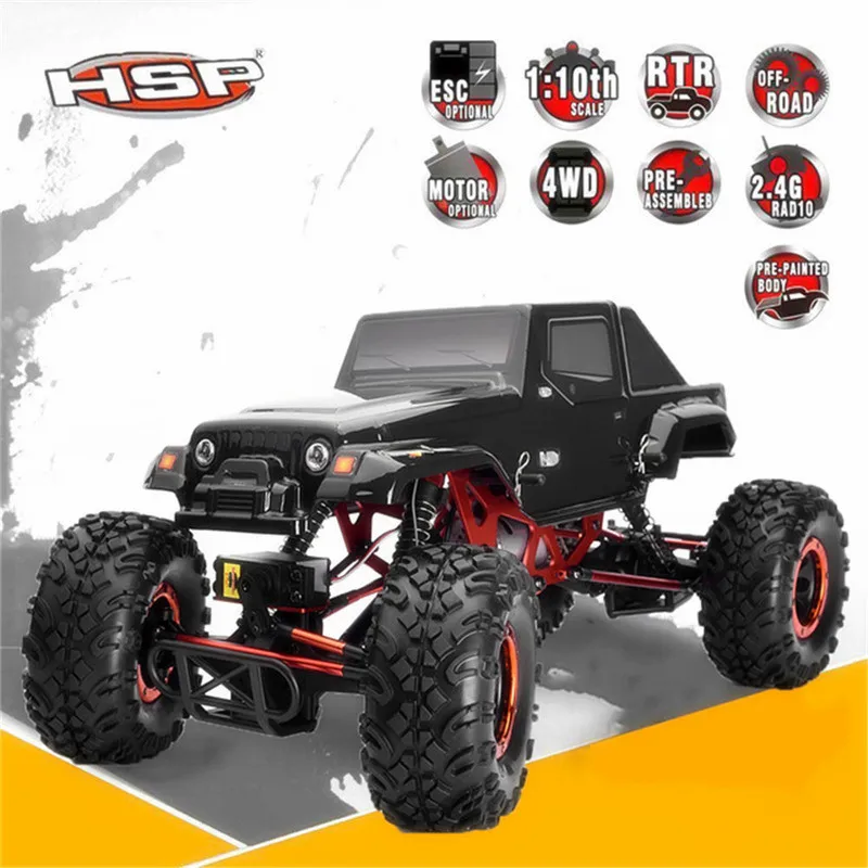 

HSP HAMMER 94180 RC Car 1:10 2.4Ghz 4WD Racing Radio Control Car Rock Crawler High Speed Off-Road Car RTR Toys for Children