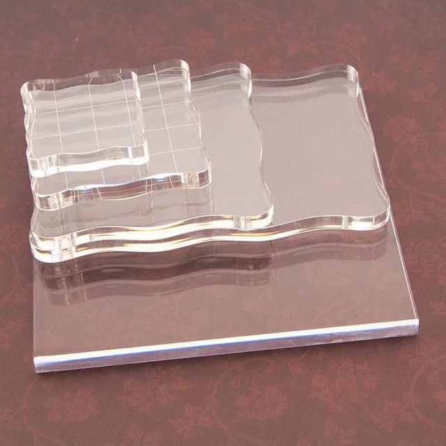 Acrylic Block For Clear Stamp Cling Mounted Rubber Stamps DIY Scrapbooking  Clear Photo Album Decorative Handmade Tool