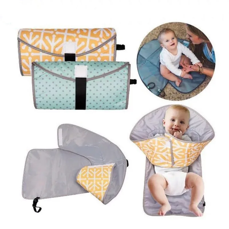 

Portable Fold Baby Waterproof Urine Pad 3-in-1diaper Clutch Changing Exchange Diaper 10-12 7-9 4-6 0-3 Months