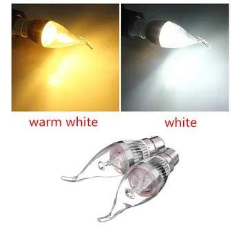 

LED Chandelier Candle Light Bulb B22 4.5W 500-550lm White/Warm White LED Lighting Bulb 85-265V