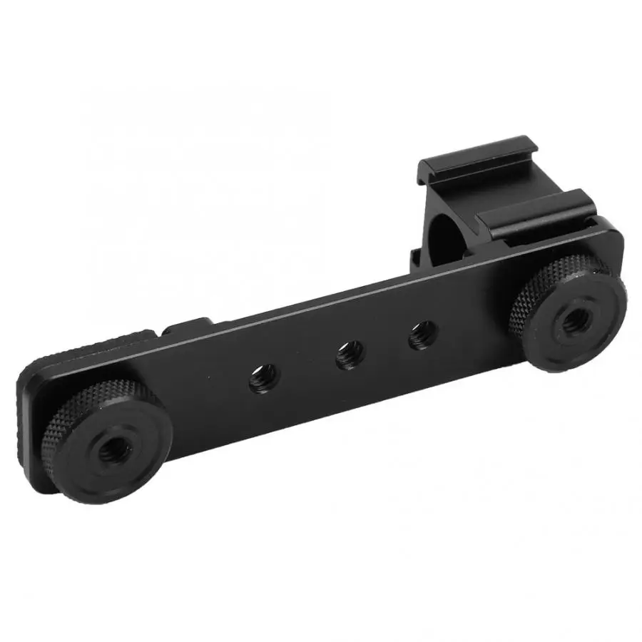 camera accessories Aluminum Alloy Triple Hot Shoe Mount Light Bracket Extension Rod for Gimbal Camera Phone action | Электроника