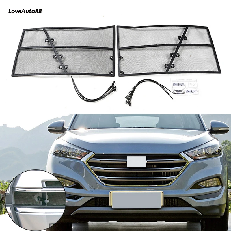 Для Hyundai Tucson 2015 2016 2017 2018 Автомобильная сетка для скрининга насекомых Передняя