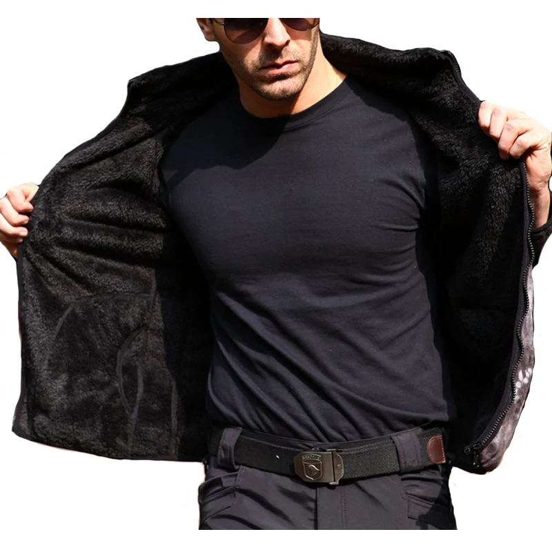 Зимняя мужская камуфляжная Двусторонняя куртка флисовая утепленная теплая в