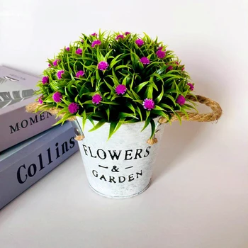 

Outdoor Artificial Potted Flower Plants Garden For office/home Ornament