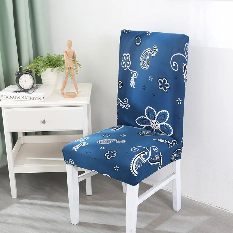 Style 6 Печатный гибкий эластичный спандекс Чехол для стула для ресторана свадьбы банкета отеля эластичный Чехол для стула BS - Цвет: Style 6