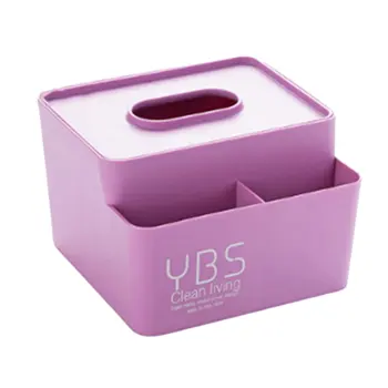 

Simple Plastic Multifunctional Towel Box Home Office Desktop Square Box