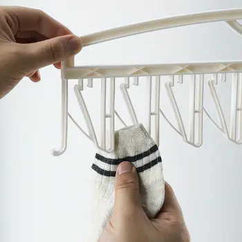 

4pcs Multifunctional Windproof Clothes Hanger Organizer Storage Rack Anti Slip