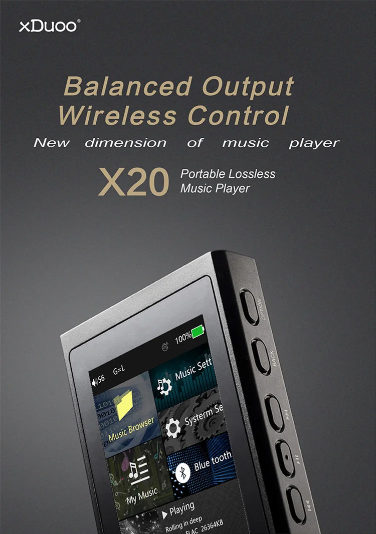 XDuoo X20 HiFi портативный музыкальный плеер без потерь Mp3 DSD256 Hiby Link цифровой проигрыватель ЦАП сбалансированный выход Поддержка Dop D2p