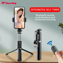 

Q02:Newly Version Tripod for Phone,Can Retractable and Strong Anti-Vibration Integrated Selfie Stick,Suitable Android IOS Mobile