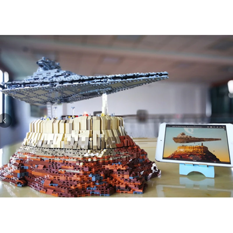 

The Empire Over Jedha City Compatible Star Moc-18916 Building Blocks Bricks Wars Model Educational Toys Gifts For Boys