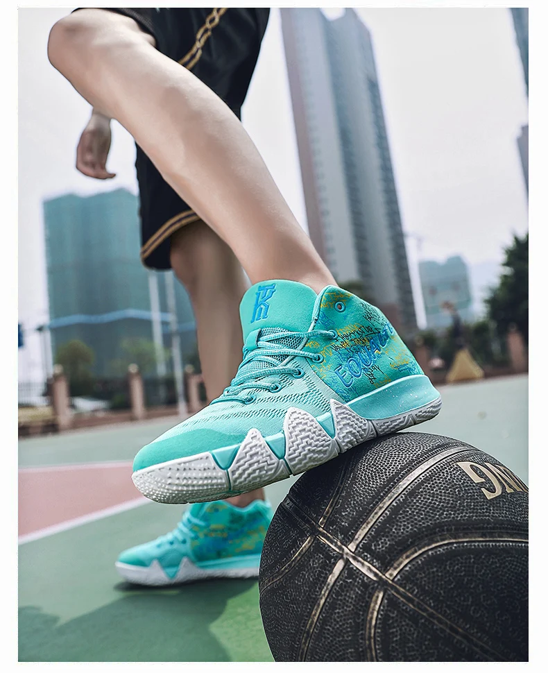 Uptempo/мужские баскетбольные кроссовки Kyrie 4 для мальчиков; спортивные кроссовки 9; Мужская обувь в стиле ретро; женские баскетбольные кроссовки