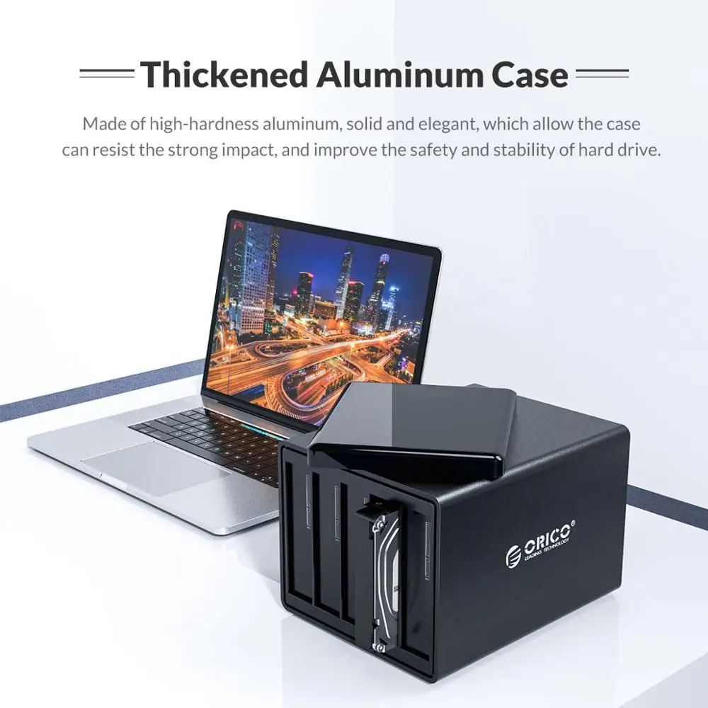 Док станция ORICO NS Series 3 5 'ƈ Bay Type C поддержка 32 ТБ USB3.1 Гбит/с UASP HDD чехол с