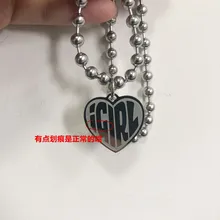 Ожерелье в виде сердца из нержавеющей стали IGIRL Unif, сверхмощная Готическая уличная цепочка, колье, металлический воротник, полированный