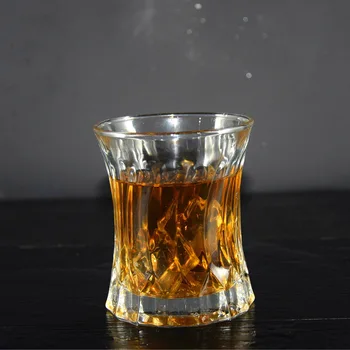

2 Pcs set high quality fashion home bar lead-free whiskey glass cups 0901-64