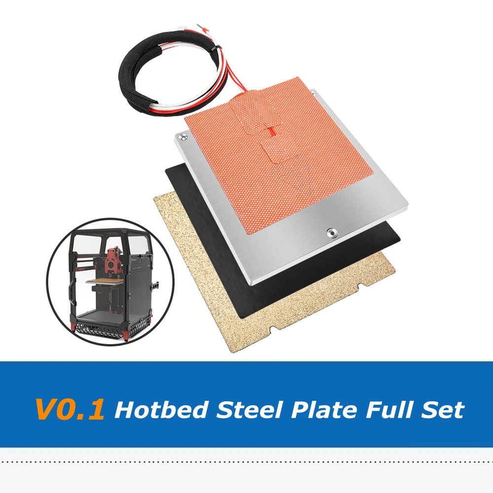 Voron V0 V0.1 Double Powder PEI Plate + B-side Magnetic Sticker Sheet + Steel Plate + Imported Silicone Hotbed 3D Printer Parts