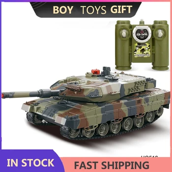 

Battle Tank 1/24 Scale German Leopard A6 Infrared Fighting RC Battle Tank with Sound and Lights Wireless RC Tank Xmas gift