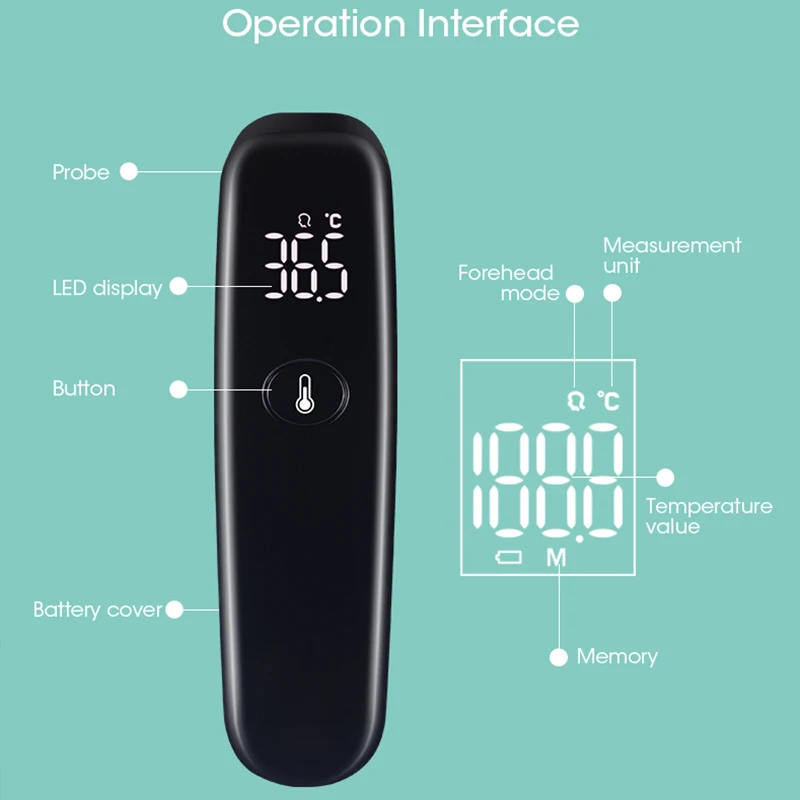 2019 High Accurate Family Health Care baby Medical Ear Infrared Thermometer Adult baby Body Fever Temperature 4