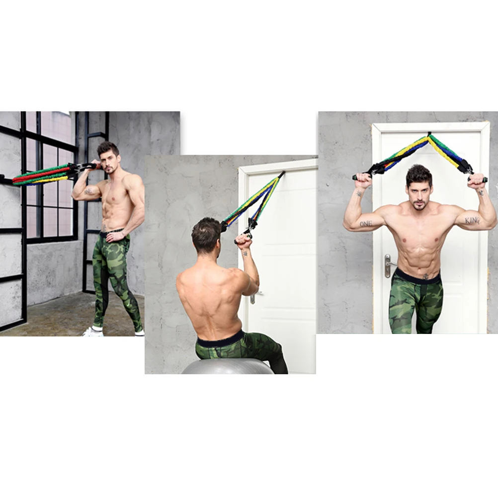 11 pçs resistência faixas de látex pilates