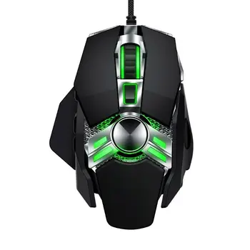 

Wired Macro Programming Gaming Mouse LED Breathing Light 4 Gear DPI Adjustable Computer Laptop Mouse for Gaming Office