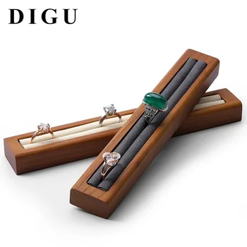 

Solid wood microfiber jewelry jewelry racks ring ring holders studs display props counter window display props