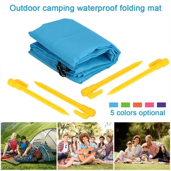 

Tent Cloth Durable Practical Multiple Colour Moisture Proof Mat Waterproof Outdoors Camp Travel Sturdy Beach Mat