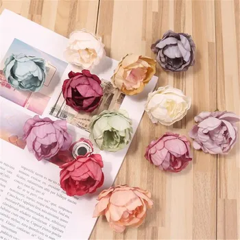 

48Pcs Artificial Antique Peony Flower Heads Dia.5cm/1.97", Simulation Peonies for DIY Wedding Home Decorative Artificial Flowers