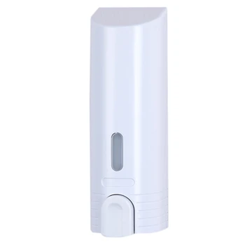

Hotel Household Wall-Mounted Soap Dispenser Soap Box Shatter-Resistant White Electroplating Bottle