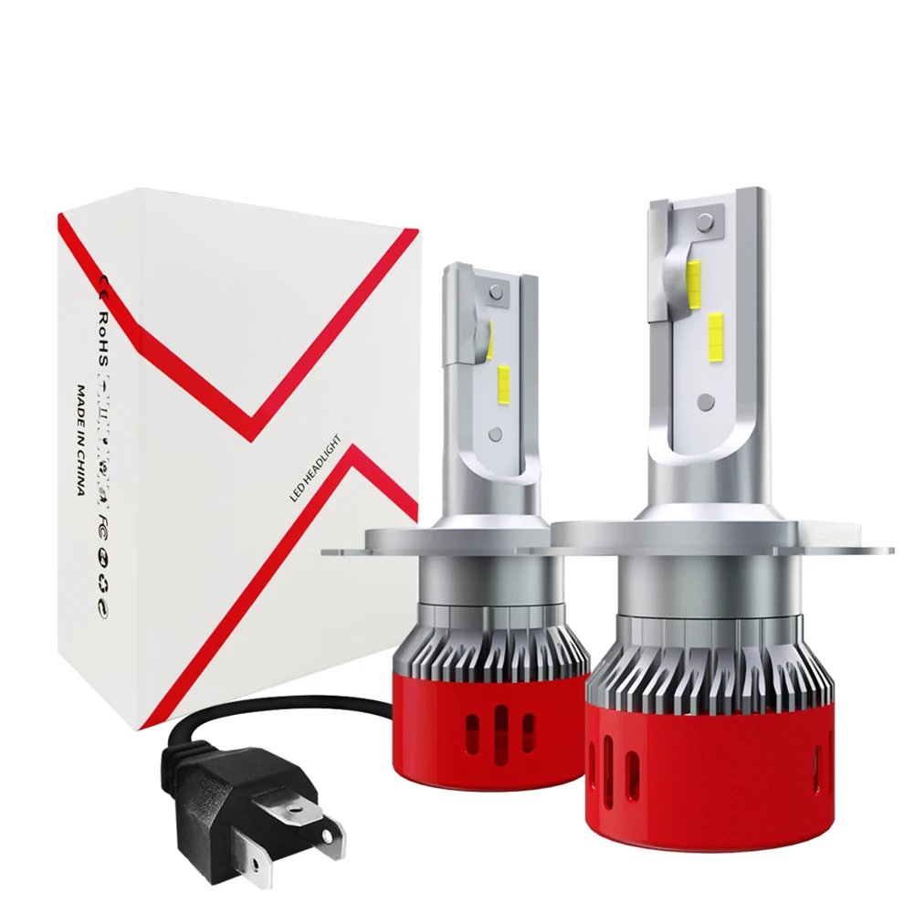 60 Вт/пара светодиодный комплект для фар водонепроницаемый супер яркий 6000 К лампочки Фары H4 9006 9005 H11 H7 H1 автомобильный светодиодный фонарь
