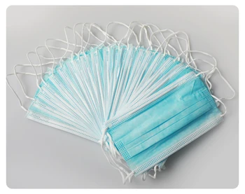 

50 PCS/bag, disposable mask, 3 layers thick nonwoven dust mask