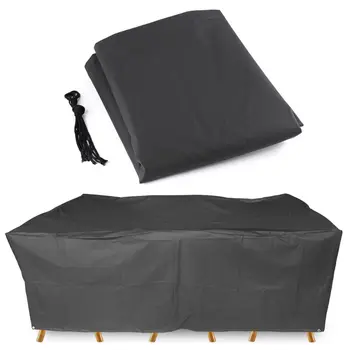 

200x160cm Black Outdoor Furniture Cover Waterproof Tablecloth Chair Shelter Garden Patio Beach Protector Rain Snow Dust Canopy