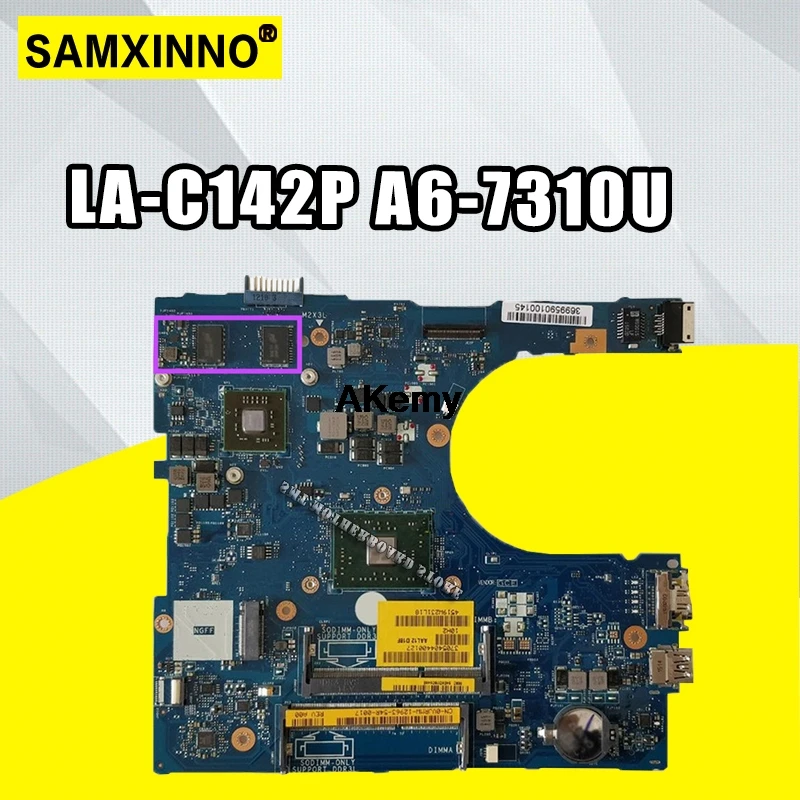 

original AAL12 LA-C142P A6-7310U FOR DELL INSPIRON 5555 5455 laptop motherboard CN-09J3FV 09J3FV mainboard notebook PC