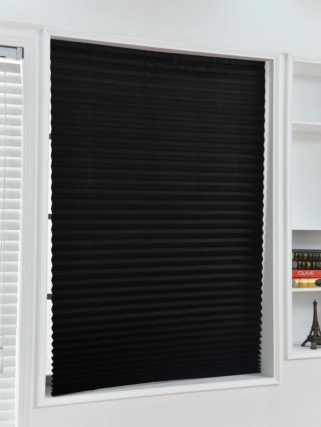 Versatile Light Filtering Pleated Paper Shades with Clips