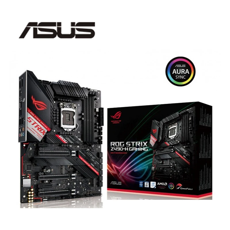 Новинка для Asus ROG STRIX Z490-H GAMING оригинальная материнская плата Intel Z490 Z490M DDR4 LGA 1200 i7/i5/i3