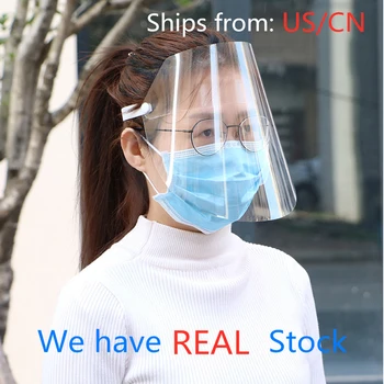 

Head-mounted Face Cover Safety Full Face Multi Purpose Protective Mask Cover Adjustable Prevent Saliva Anti Spitting Windproof