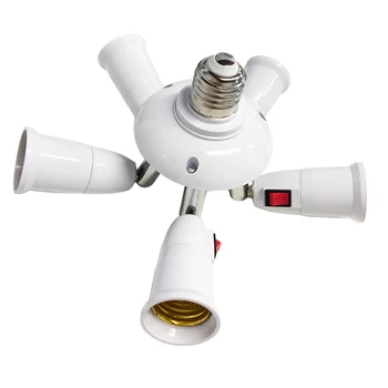 

360 Degrees Adjustable Lamp Holder Adapter E27 Base Socket Led Table Desk Lamp Book Lights holder With On off Switch