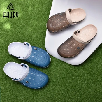 

Summer Nurse Doctor Shoes Men Hopsital Lab Laboratory Work Shoes Breathable Non-slip Garden Clog Casual Beach Slippers