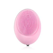 Новая электрическая щетка для очищения лица звуковая вибрация мини-средство для очистки лица Силиконовый очиститель электрических водонепроницаемых кистей