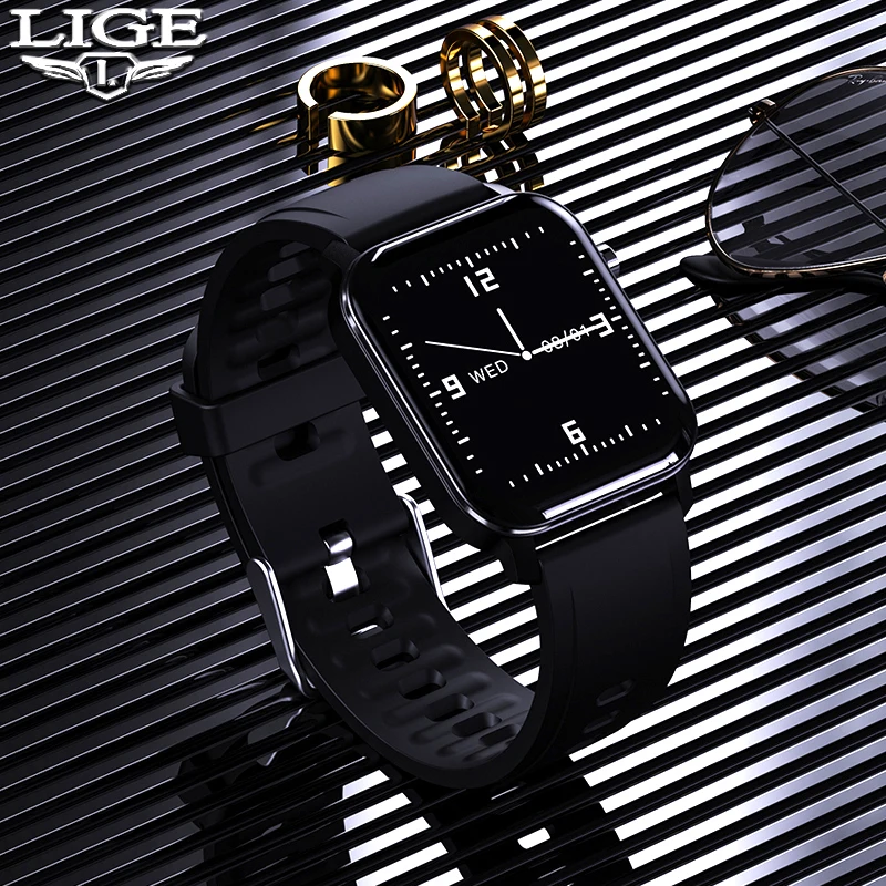 

2020 Smart Watch Men IP68 Waterproof Sports Fitness Tracker 1.3 Inch Colored LED Electronic Clock for Android iOS SmartWatch Men
