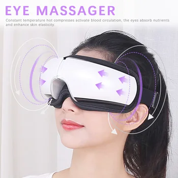 

SPA Bluetooth Eyes Massager Vibration Electric Music Collapsible Air Pressure Heating Eye Care Instrument Eye Fatigue Massage