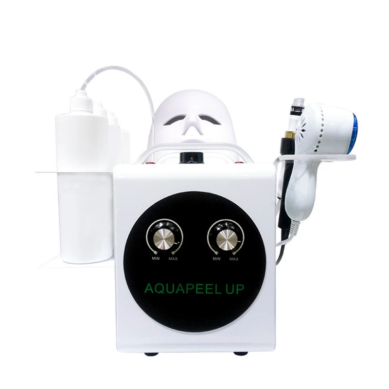  5 in 1 Small Bubble Water Hydrogen Oxygen Injection Gun Facial LED Mask Machine Vacuum Suction Blac - 4000173565026