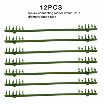 

12Pcs/Set Climbing Trellis Garden Tomato Vine Net Support Connector Rod Stand Home Graden Supplies