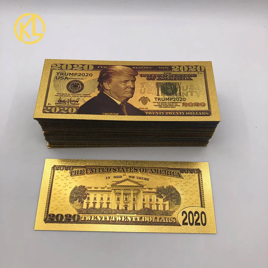 Американская первая леди Мелания Трамп 50 долларов США золото Трамп коллекция банкнот и подарки