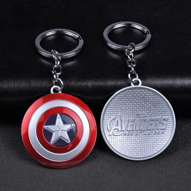 

Marvel Avengers Captain America Shield Key Chains Alloy Keychain Keyring